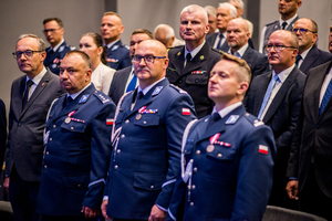 Obchody Święta Policji w Komendzie Powiatowej Policji w Proszowicach z udziałem Zastępcy Komendanta Wojewódzkiego Policji w Krakowie insp. Pawła Krauza.