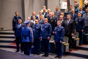 Obchody Święta Policji w Komendzie Powiatowej Policji w Proszowicach z udziałem Zastępcy Komendanta Wojewódzkiego Policji w Krakowie insp. Pawła Krauza.