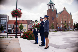 Obchody Święta Policji w Komendzie Powiatowej Policji w Proszowicach z udziałem Zastępcy Komendanta Wojewódzkiego Policji w Krakowie insp. Pawła Krauza.