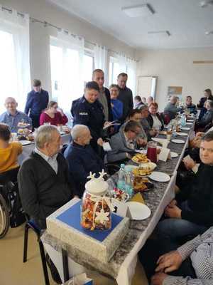 Spotkanie z seniorami funkcjonariuszy proszowickiej Policji.