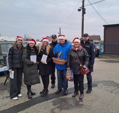 Wspólna Kampania społeczna Policji PCPR i GOPS na terenie Miasta Proszowice.