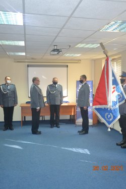 Pożegnanie Komendanta i Naczelnika z Komendom Powiatową Policji w Proszowicach.