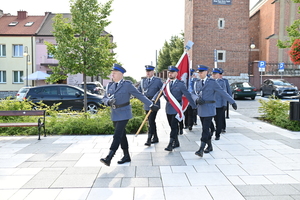 Obchody Święta Policji w Komendzie Powiatowej Policji w Proszowicach z udziałem I Wojewody Małopolskiej Pani Elżbiety Achinger, Zastępcy Komendanta Wojewódzkiego Policji w Krakowie insp. Pawła Krauza, Starosty Powiatu Proszowickiego, Burmistrzów i Wójtów z terenu powiatu proszowickiego oraz zaproszonych gości.