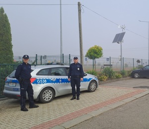 Działania dzielnicowych i ruchu drogowego proszowickiej Policji w ramach akcji „Bezpieczna droga do szkoły”
