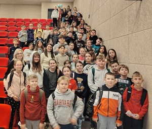 Prelekcja z uczniami Szkoły Podstawowej w Pałecznicy.