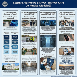 Stopnie alarmowe w Polsce ulotki