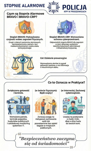 Stopnie alarmowe w Polsce ulotki