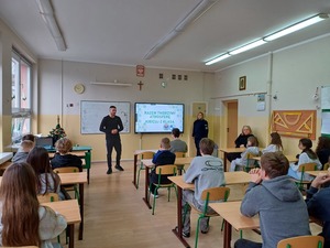 Spotkanie z uczniami w ramach akcji Kibicuj z Klasą