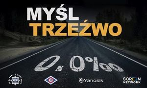 Plakat akcji "Myśl trzeźwo"