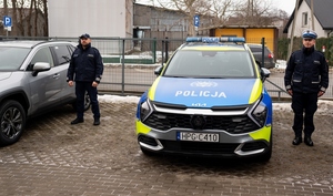 Narada roczna w Komendzie Powiatowej Policji w Proszowicach.