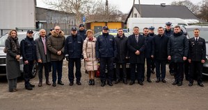 Narada roczna w Komendzie Powiatowej Policji w Proszowicach.