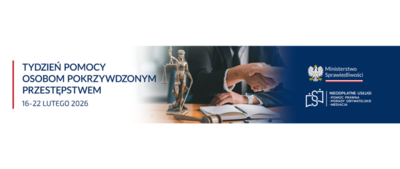 Plakat akcji Tydzień pomocy osobom pokrzywdzonym przestępstwem