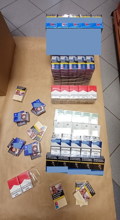 Zabezpieczone papierosy