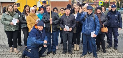 Wspólna kampania "Widzę-Reaguję-Pomagam"proszowickich Dzielnicowych oraz PCPR i MGOPS i GOPS