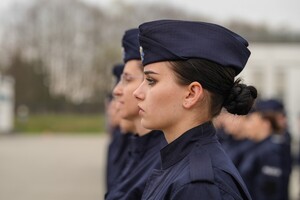 Ślubowanie nowo przyjętych policjantów.