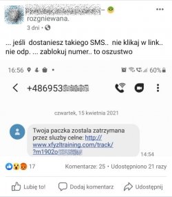 Fałszywa wiadomość tekstowa