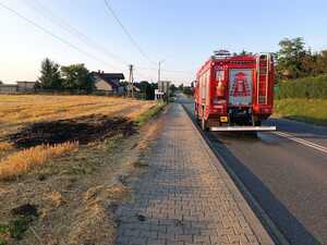 Funkcjonariusze ugasili pożar ścierniska