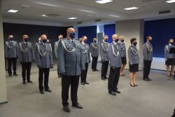 &quot;policjanci biorący udział w uroczystości&quot;