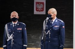 &quot;komendant wojewódzki policji, komendant główny policji  podczas uroczystości&quot;&gt;