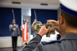 &quot;komendant wojewódzki policji, komendant główny policji i zastępca komendanta głównego podczas uroczystości&quot;