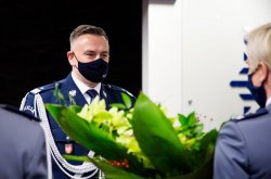 &quot;komendant wojewódzki policji, komendant główny policji i zastępca komendanta głównego podczas uroczystości&quot;