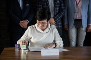 &quot;podpisanie umowy z Małopolskim inspektoratem ochrony środowiska&quot;