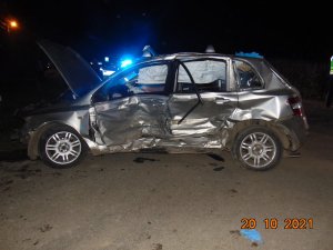 Wypadek drogowy w miejscowości Bobin