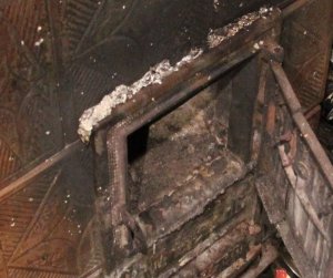 &quot;KPP Oświęcim. Pożar Broszkowice  piec kaflowy&quot;