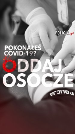 plakat osocze ozdrowieńców pilnie potrzebne