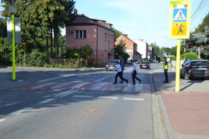 Bezpieczna droga do szkoły - zdjęcia KPP Proszowice