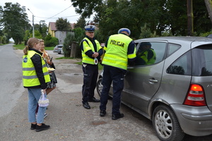 Akcja „ROADPOL Safety Days”. Funkcjonariusze przeprowadzają kontrole drogowe.