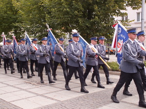 Przemarsz pocztów sztandarowych na Jasną Górę