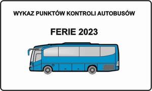 WYKAZ PUNKTÓW KONTROLI AUTOBUSÓW