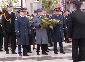 Złożenie kwiatów pod pomnikiem Tadeusza Kościuszki