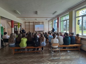 Prelekcja oraz wręczenie nagród dla zwycięzców konkursu Bezpieczny Internet  w Szkole Podstawowej w Łętkowicach